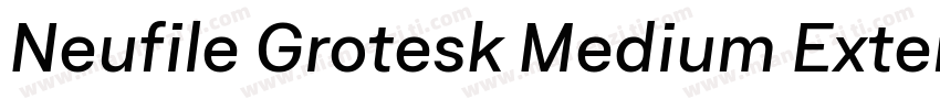 Neufile Grotesk Medium Extended Ita字体转换